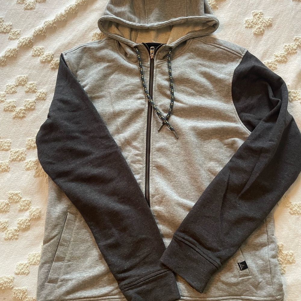 Men's Gray and Black Hoodie
